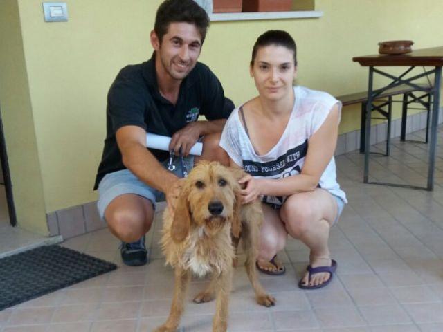 Cesare con la sua nuova famiglia